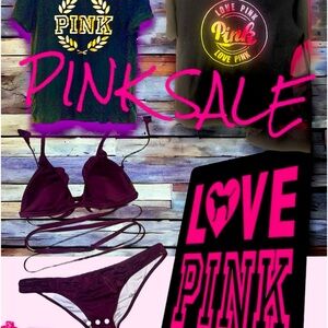 Pink bathing suit, Victoria’s secret with Ruched bottoms